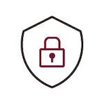 Security Badge with a Lock Icon